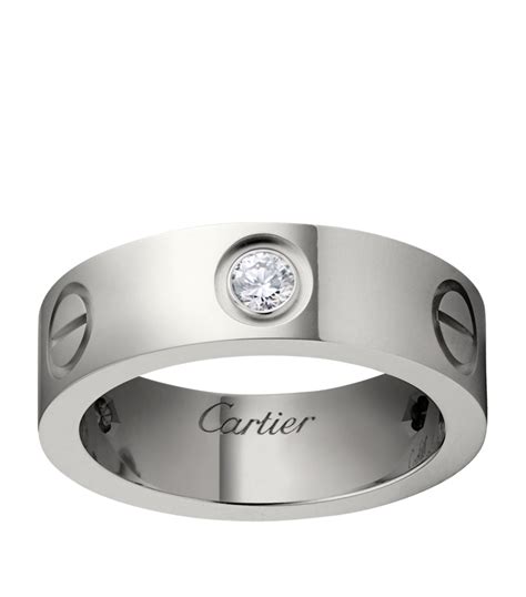 cartier ring white gold|cartier ring white gold diamond.